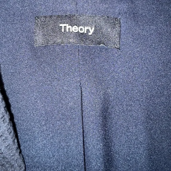 Theory Navy Blue Shrunk Blazer – Size 4 - Picture 9 of 10